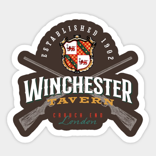 The Winchester Tavern Sticker by MindsparkCreative